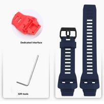 Skirta Casio GBD-H1000 Vandeniui atspari silikoninė apyrankė 3475 Katės žmogaus serija Juoda G-SHOCK dervos keičiama apyrankė Vyriški aksesuarai For GBD-H1000 raudona