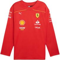 Puma Scuderia Ferrari komandos marškinėliai Apvalia apykakle Patogūs Madingi Sportiniai drabužiai Vyriški marškinėliai Raudoni 763607-01 XL