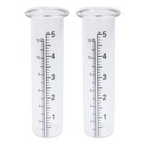 14cm Bendras ilgis Skaidrus lietaus matuoklis Lietaus matuoklis Matuoja purkštuvus kiemui sodui lauke namams, Lietaus matuoklių priedai 1 gryna