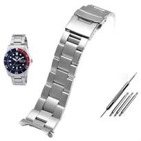 20MM 22MM SEIKO SKX007/009 SKX173/175 sidabrinis vyriškas laikrodis nerūdijančio plieno laikrodžio apyrankė Laikrodžio sulankstoma sagtelė Dirželis + Įrankis 20mm