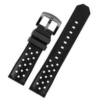 Silikoniniai laikrodžio priedai Dirželis Tag Heuer Racing F1 WAZ2113 Sportinių laikrodžių serijai Guminis Vyriškas juodas Laikrodžio dirželis 22mm 22mm