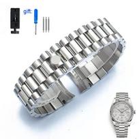 Tvirtos nerūdijančio plieno laikrodžio aksesuarai Apyrankė Rolex DATEJUST DAY-DATE OYSTERPERTUAL DATE laikrodžiui Dirželis Grandinėlė 17mm 20mm 21mm 20mm