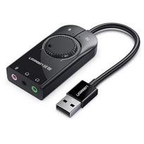 UGREEN USB į 3,5 mm išorinės garso plokštės adapteris