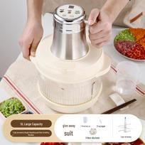 Dingsheng Automatic 5L Dough Kneader & Meat Grinder Combo