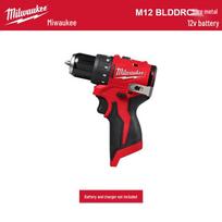 Milwaukee M12 BLDDRC 12V Kompaktiškas bešepetėlis suktuvas-gręžtuvas CN kištukas (adapteris įtrauktas)
