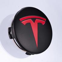 Automobilio lipdukas Tesla 56mm 4vnt. Tinka Tesla originaliam ratlankio dangteliui Model3 Model Y Model S X ratlankio dangteliui padangos centrui lo juoda balta spalva