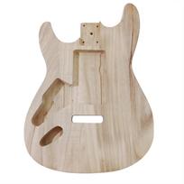 Klevinis bosinis korpusas Neapdorotas elektrinės gitaros korpusas Klevinis tuščias gitaros korpusas PB stiliaus instrumentui klevas
