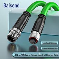 BosonD M12 D-Type Profinet High-Flex Industrial Ethernet Cable 1m