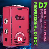 Gitaros efektų pedalas Dolamo True Bypass FUZZ Distortion Overdrive D1 - D14 elektrinei gitarai bosui raudona