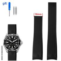 TagHeuer Tag Heuer Nardymo Laikrodžiui Juoda Mėlyna Water Ghost Way101/201 Silikoninė Guminė Laikrodžio Apyrankė Priedai 22mm Laikrodžio Dirželiai 22mm
