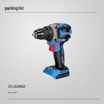 Dongcheng DCJZ2090Z Brushless Cordless Drill/Driver CN plug (adapter included)