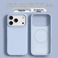 Magnetic Liquid Silicone Case for iPhone 16 Pro Max - Full Coverage, Large Hole Design. iPhone 17