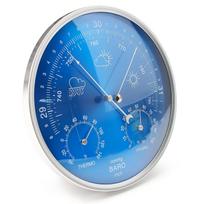 3-in-1 Analoginė orų stotis Barometras Termometras Higrometras Sieninis Mechaninis Vidaus Lauko Orų Prietaisas Namams Sodui Biurui Žvejybai mėlyna