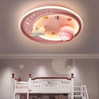 Reguliuojamas LED lubinis šviestuvas vaikams modelis 03 spalva/rožinė spalva/50cm spalva