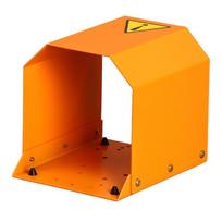 Universalus metalinis saugos dangtelis kojiniam jungikliui, skirtas TFS-1, TFS-201, TFS-01, TFS-3 kojiniams jungikliams geltona
