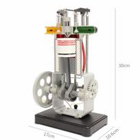 Metalinis keturtakčio vidaus degimo variklio modelis Mokyklinis fizikos mokymo įrankis Vaikų žaislas Dovana gasoline engine model