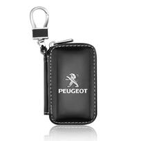 Peugeot odinė raktų piniginė Automobilio rakto krepšys Daugiafunkcinis raktų dėklas Automobilio priedai Peugeot 208 3008 206 308 2008 207 107 508 ruda