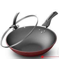 Wok neprideganti buitinė keptuvė su mažiau riebios dūmų geležies keptuvės indukcine dujine virykle Universalus 30-36 cm 30cm