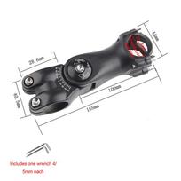 MTB Plento Dviračio Reguliuojamas Vairo Iškyša 31.8mm /25.4mm Itin lengvo Aliuminio Lydinio Dviračio Iškyša Pakėlėjas Dalys 31.8*85mm