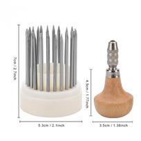23Pcs Bead Grain Tool Sets Graver Beader With Graver Wood Handle For Diamond Stone Setting Graver Jeweler Jewelry Tool
