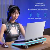 llano V12 RGB žaidimų nešiojamojo kompiuterio aušinimo stovas