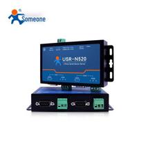 USR-N520 IoT Dual Serial Port Server RS232/485 to Ethernet Modbus Gateway