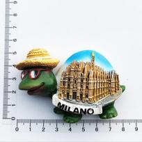 Italija Milanas Autobusas Dviračio Šaldytuvo Magnetas Šaldytuvo Lipdukai 3D Derva Rankų Darbo Šaldytuvo Magnetai Kūrybiški Suvenyrai Namų Dekoras
