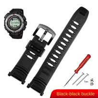 Dervos silikono laikrodžio apyrankė Casio PROTREK 3206 3135 PRW-1500 PRG-130Y PRW-1500Y dirželiui 26*18mm Vyriška guminė laikrodžio apyrankė apyrankė 26mm