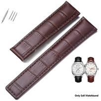 19mm 20mm 22mm natūralios odos dirželis Tag Heuer laikrodžiui Carrera Monaco Laikrodžio diržas Juodas Rudas Apyrankė Laikrodžio dirželis 19mm