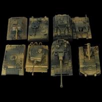World of Tanks Tigro Tankas 4D Surinkimo Modelis Statybinės Detalės
