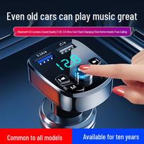 Automobilinis Bluetooth FM siųstuvas ir MP3 grotuvas su QC3.0 įkrovikliu