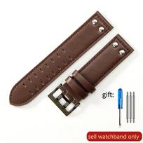 Cowhide Leather Soft Wear-Resistant Accessories for Hamilton H760250 Khaki Aviation Field 20 22mm Men's Replace Watchband 22mm
