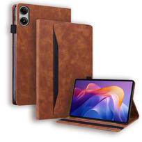 For Xiaomi Redmi Pad 2 Case 11 Inches Luxury PU Leather Wallet Tablet Funda for Redmi Pad 2 2025 Case Cover Coque For Redmi Pad 2 raudona