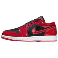 Jordan Air Jordan 1 žemi senoviniai krepšinio batai Unisex Juodi Raudoni HV4089-006 42.5