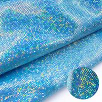 1Pcs 150*100cm Glitter Laser Polyester Fabric Iridescent Holographic Wedding Party Background Doll Clothing Decor DIY Material raudona
