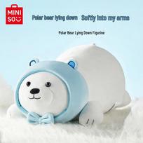MINISO gulintis baltas lokys pliušinė pagalvė