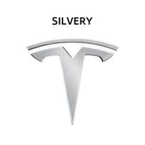 Automobilio lipdukas Tesla Tesla automobilio priekinis ženklelis Galinės bagažinės ženklelis Lipdukas Model 3 Mode Y metalinio logotipo pakeitimas galiniai ir galiniai logotipai 3 front 1pcs