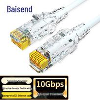 Bosende CAT6A 10 Gigabit Slim Ethernet Patch Cable 0.2m balta