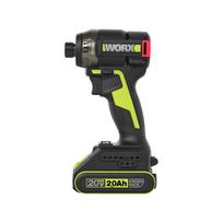 Worx WE217 20V bešepetėlis belaidis smūginis suktuvas CN kištukas (adapteris įtrauktas)