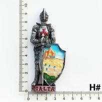 Šaldytuvo magnetai dekoro suvenyras Belgija Ispanija Škotijos kario riterio portreto magnetai šaldytuvams 3D dervos amatų dovana A
