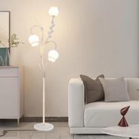 Modernus minimalistinis LED toršeras balta