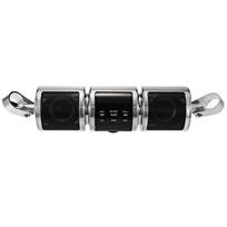 Vairas, motociklas, MP3 grotuvas, garsiakalbis Bluetooth muzikos FM radijas, atsparus vandeniui, reguliuojamas laikiklis motociklo garso stereo 12V juoda