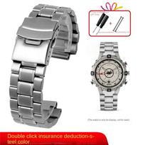 Tvirtas nerūdijančio plieno laikrodžio apyrankė Timex tides T45601 T2N721 T2N720 T2N739 TW2T76500 vyrams E-tide Compass metalinė laikrodžio apyrankė 24.16mm