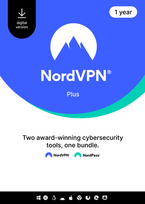 NordVPN Plus - 1 Year - 10 Devices (PC/MAC/Mobile) VPN & Cybersecurity Software Subscription Key GLOBAL