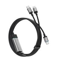CUKTECH No.10 Super Power 100W Type-C 2-in-1 Greito įkrovimo laidas First Self-Developed ADC Protocol Conversion