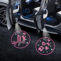 Belaidis automobilio durų pasveikinimo šviesos projektorius