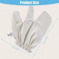 Garshana Gloves Raw Silk Massage Gloves Ayurvedic Massage Face Massage Scrubbing Glove for Women Feet Hygiene Shower Gloves