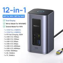 Baseus docking station USB Type-C splitter hub plug multi interface converter suitable for MAC computer multi screen display pilka