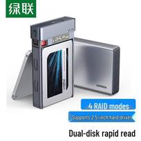 UGREEN Dvigubo lizdo 2,5 colio SSD/HDD RAID dėklas