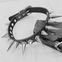 Punk Rock Gothic Chokeriai Moterims Vyrams Odinis Su Smaigaliukais Kniedėmis Stud Apykaklė Chokeris Vėrinys Statement Papuošalai juoda
